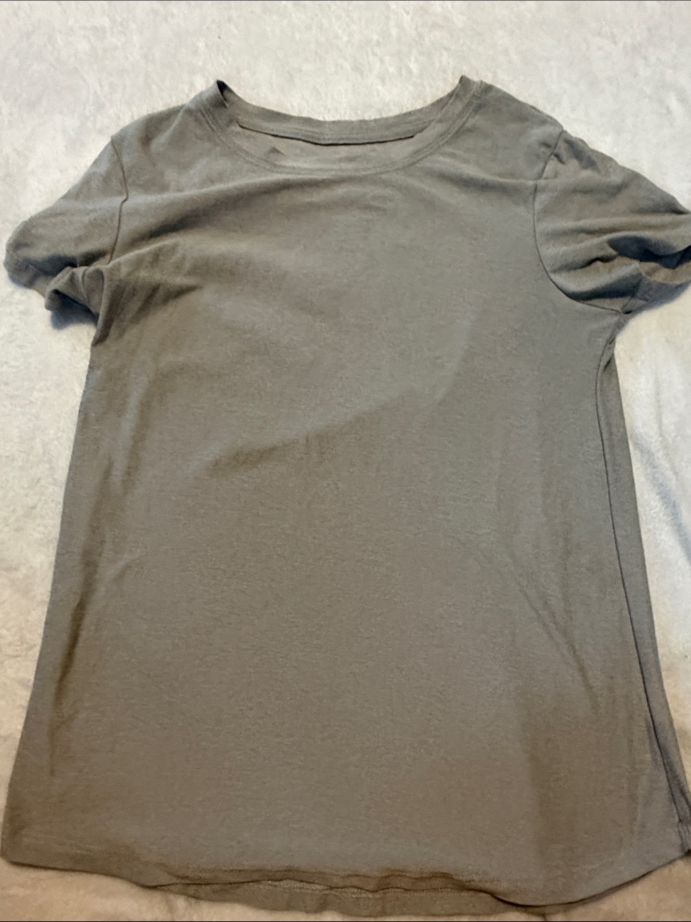 Jockey Short Sleeve Crewneck Tee in Olive Gray